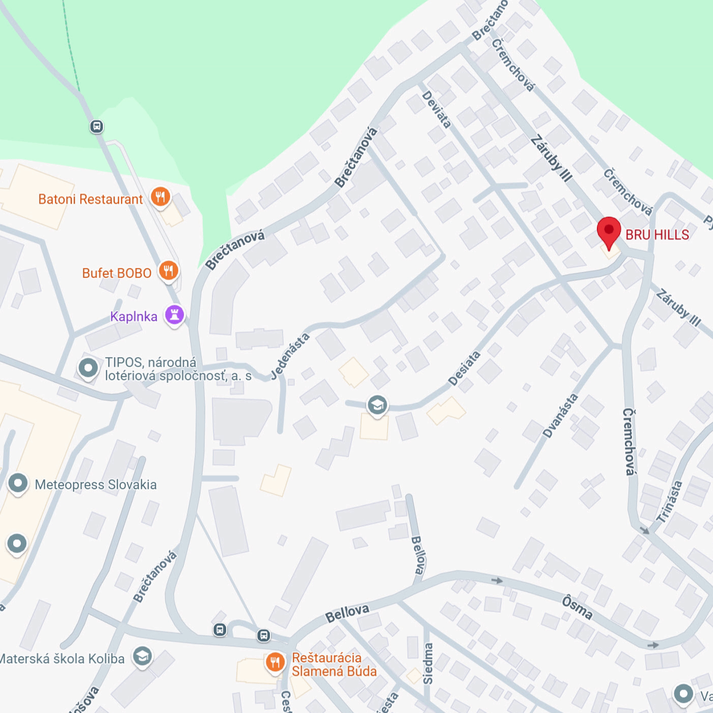 Bru_Hills_prijazd_parking_mapka_202506
